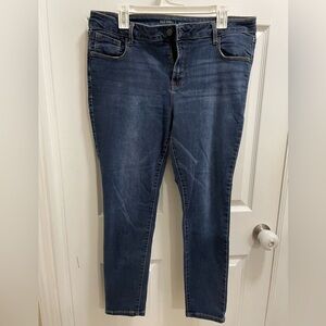 Old Navy Rockstar Dark Wash Skinny Jeans 16 Short